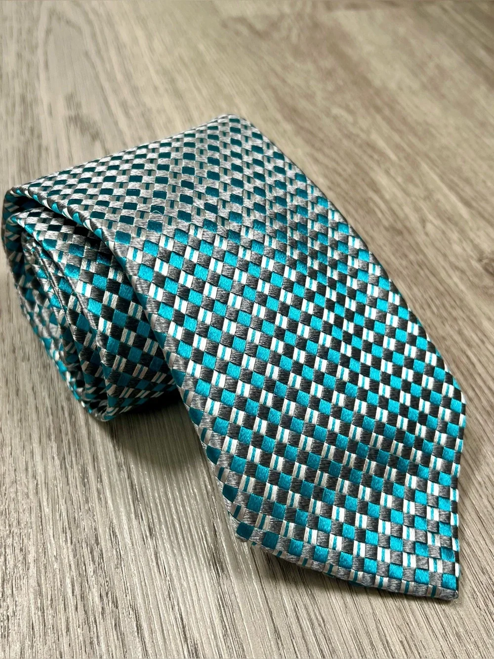 Dolce and Gabbana Tie Pinup Girl Cravatte Handmade Italy Necktie 56” Blue Silver